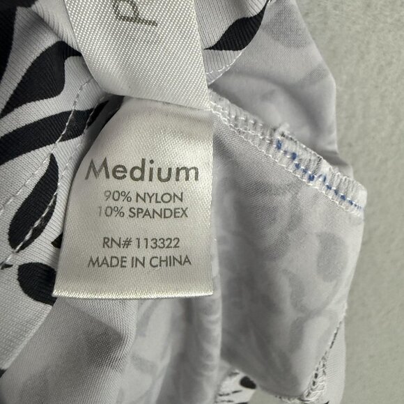 Banana Boat Dress Womens Medium Black White UPF 50+ Sun Protection Cover Up - Picture 7 of 10